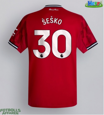 Manchester United Benjamin Sesko #30 Hemmatröja 2025-26 Kortärmad